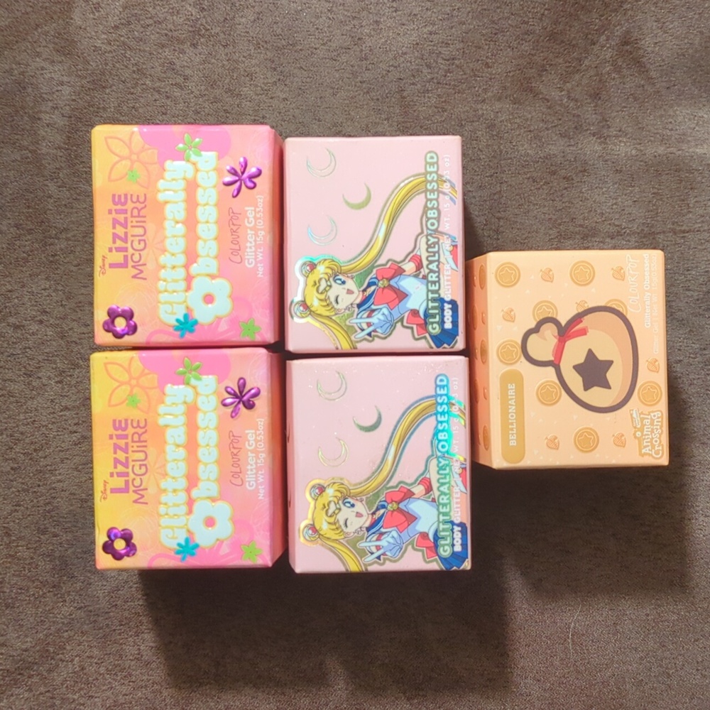 New in the box colourpop set of 5 glitter.